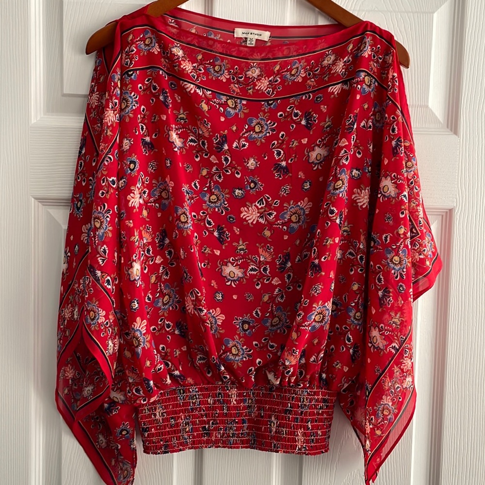 Max Studio Free Flow Top